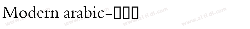Modern arabic字体转换